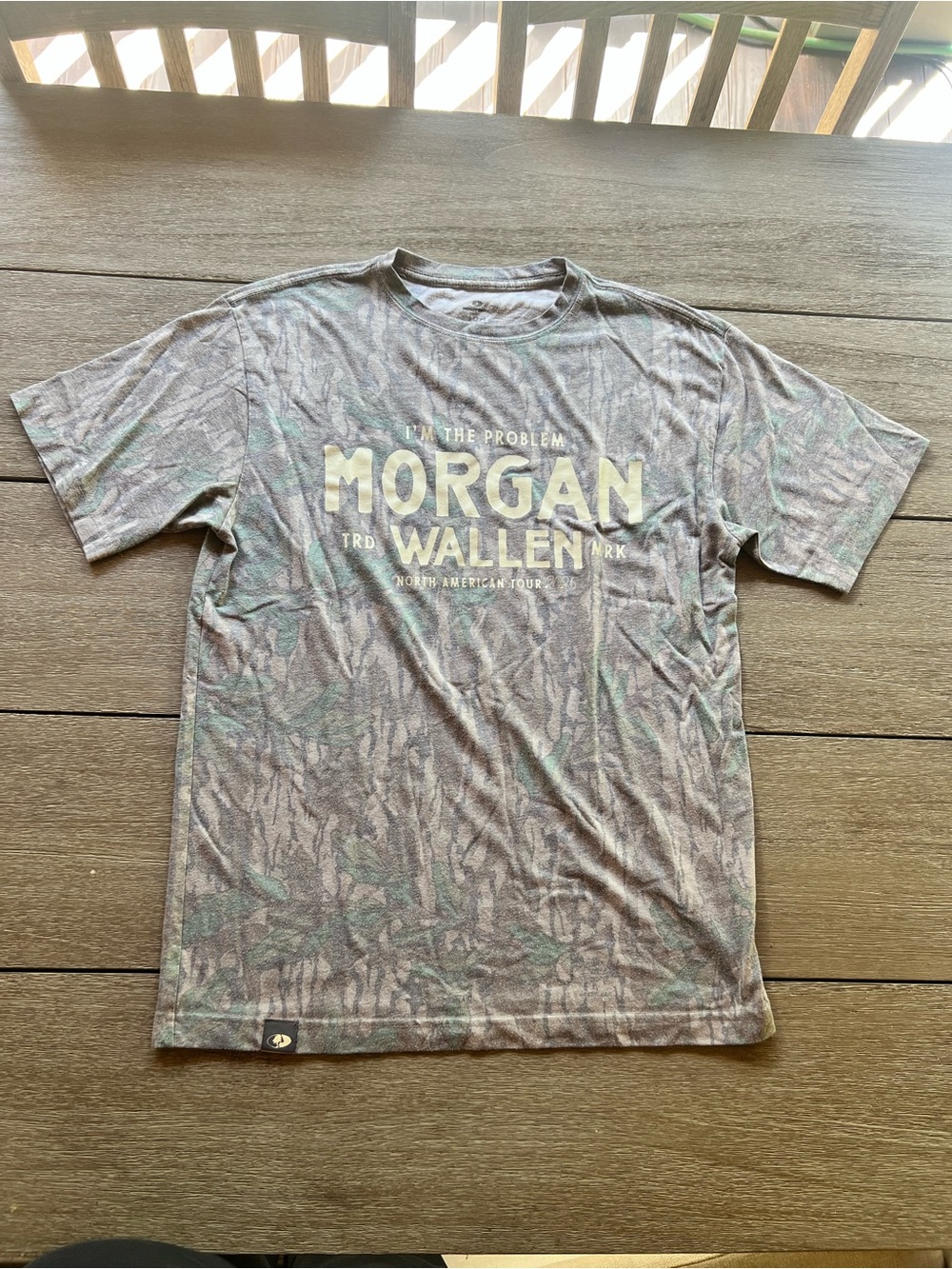 Official Morgan Wallen 2025 Tour Brown Camouflage Graphic T-Shirt